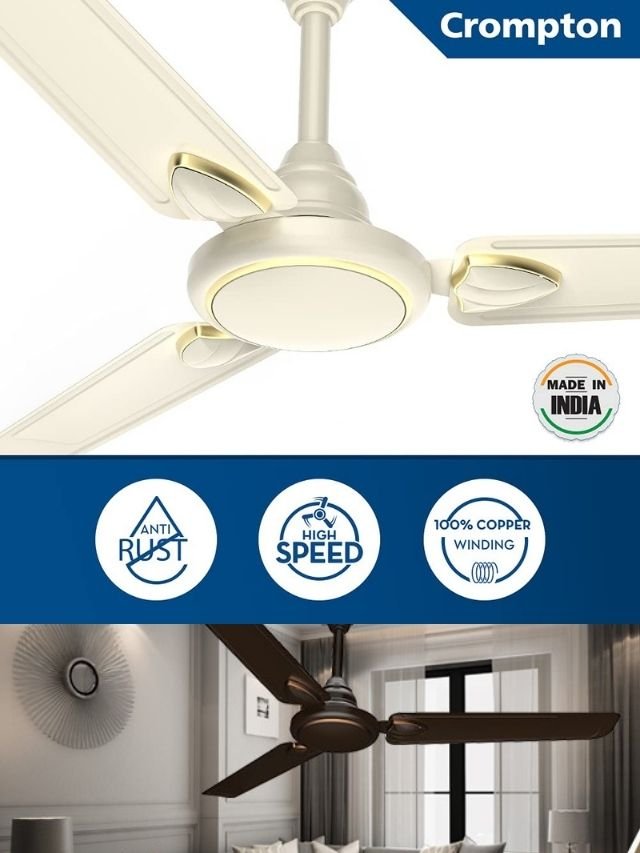 CROMPTON Hill Briz Deco 1200mm topCeiling Fan Review in hindi Best fan under 1700