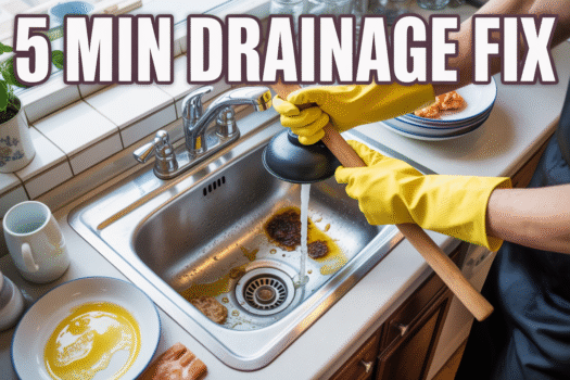 Cooking के बाद Kitchen Sink Block क्यों होता है? 5 Minutes में Drainage Fix करने का Simple Home Remedy।